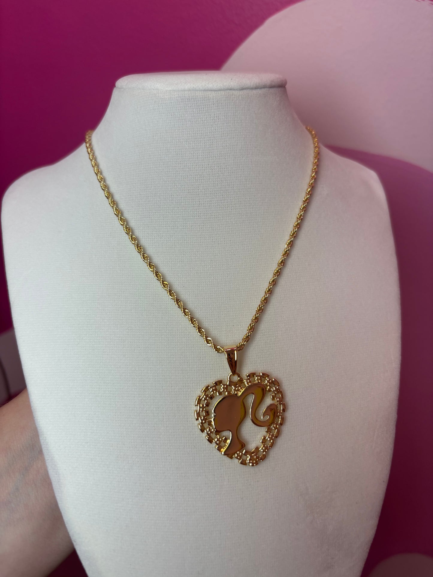 Barbie Heart Necklace