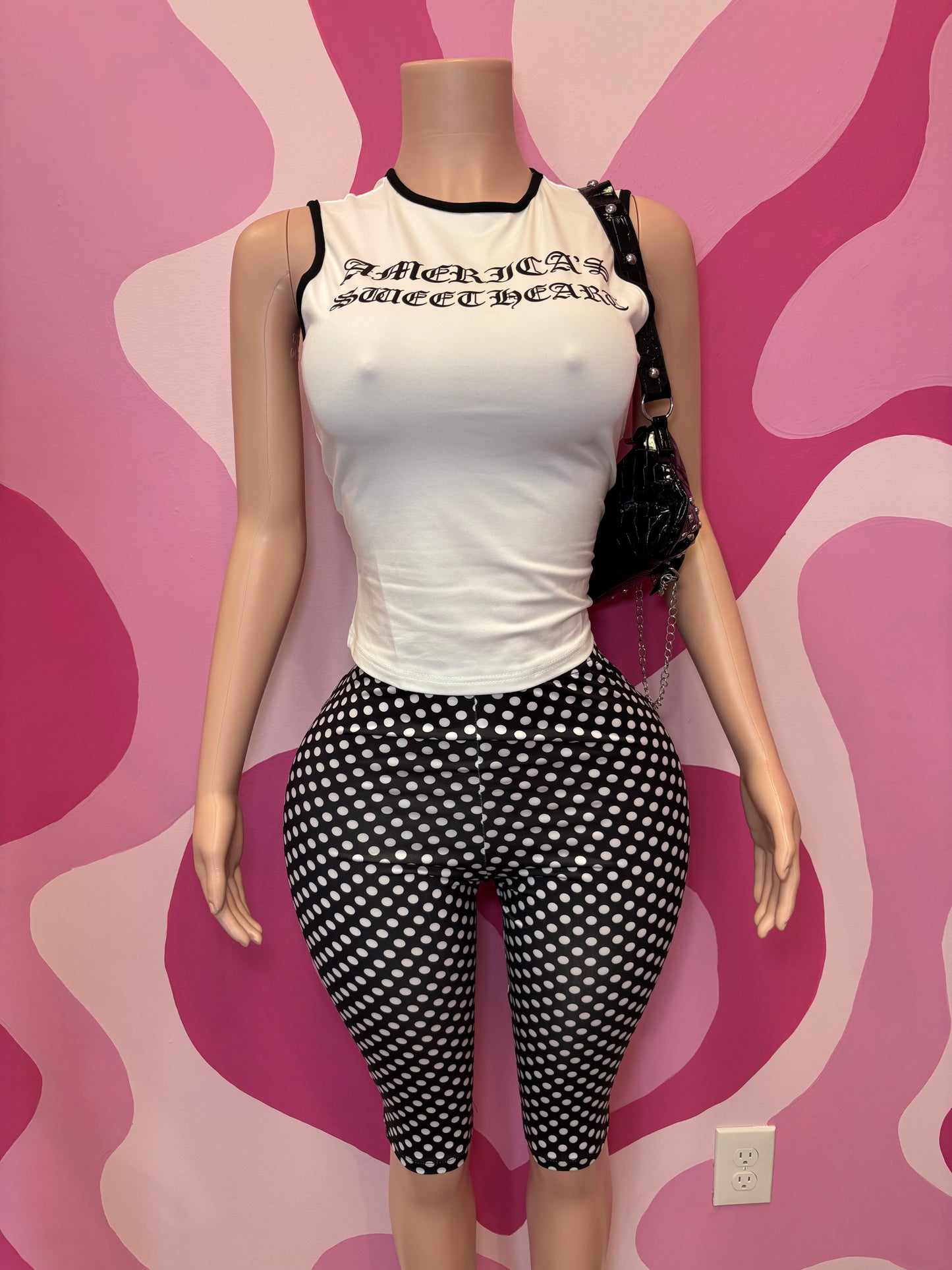 WhiteTee Capri Set