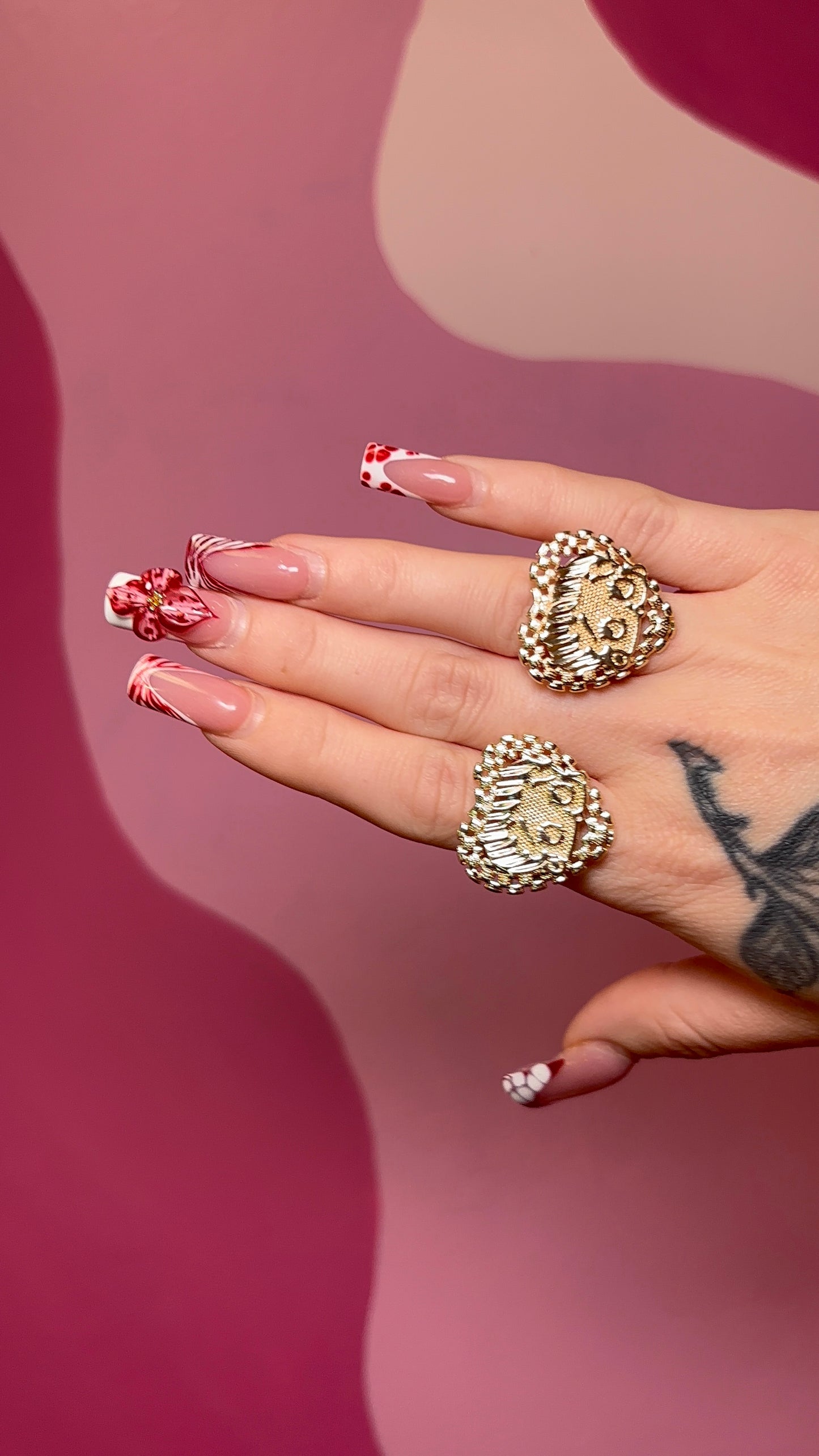 Betty Boop Heart Rings