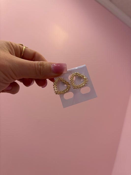 Open Heart Earrings