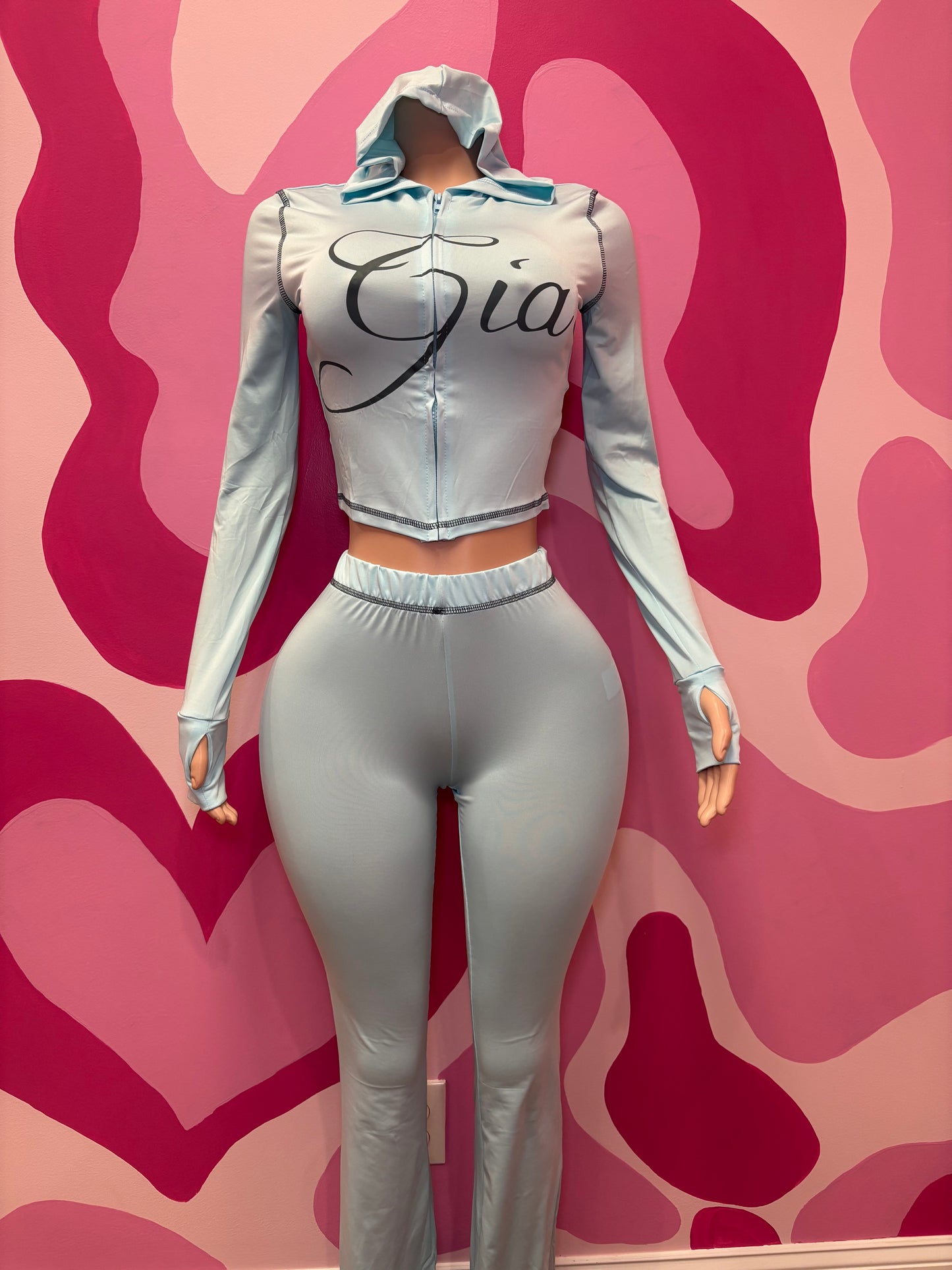 Long Sleeve/Pants Blue Gia Set