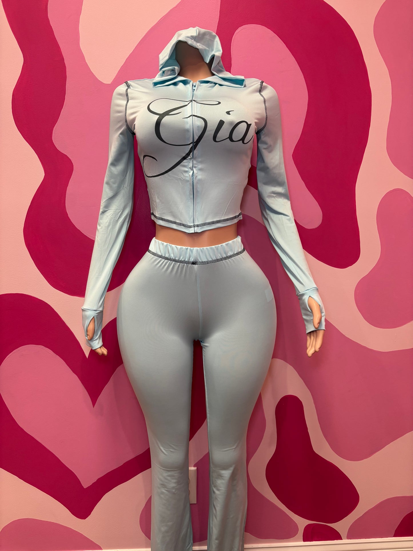 Long Sleeve/Pants Blue Gia Set