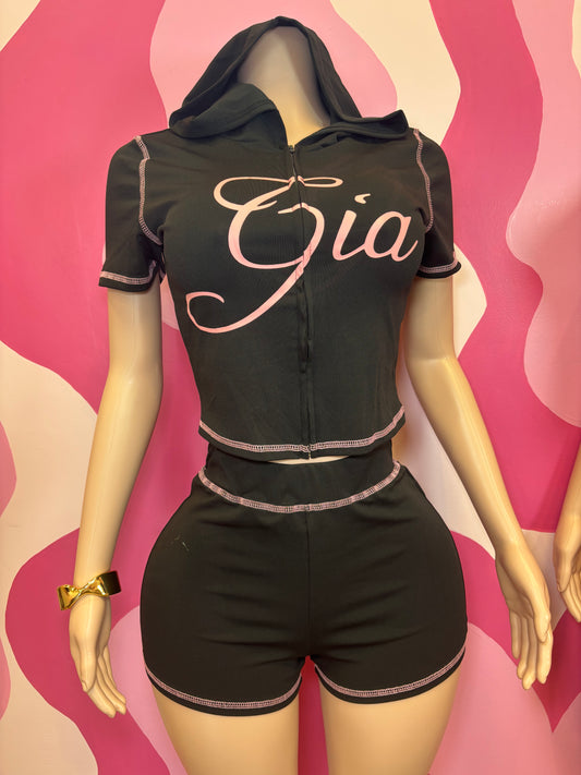 BlackGia Short Set