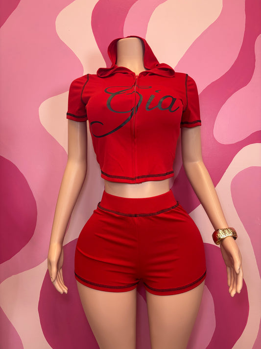 Red Gia ShortSet