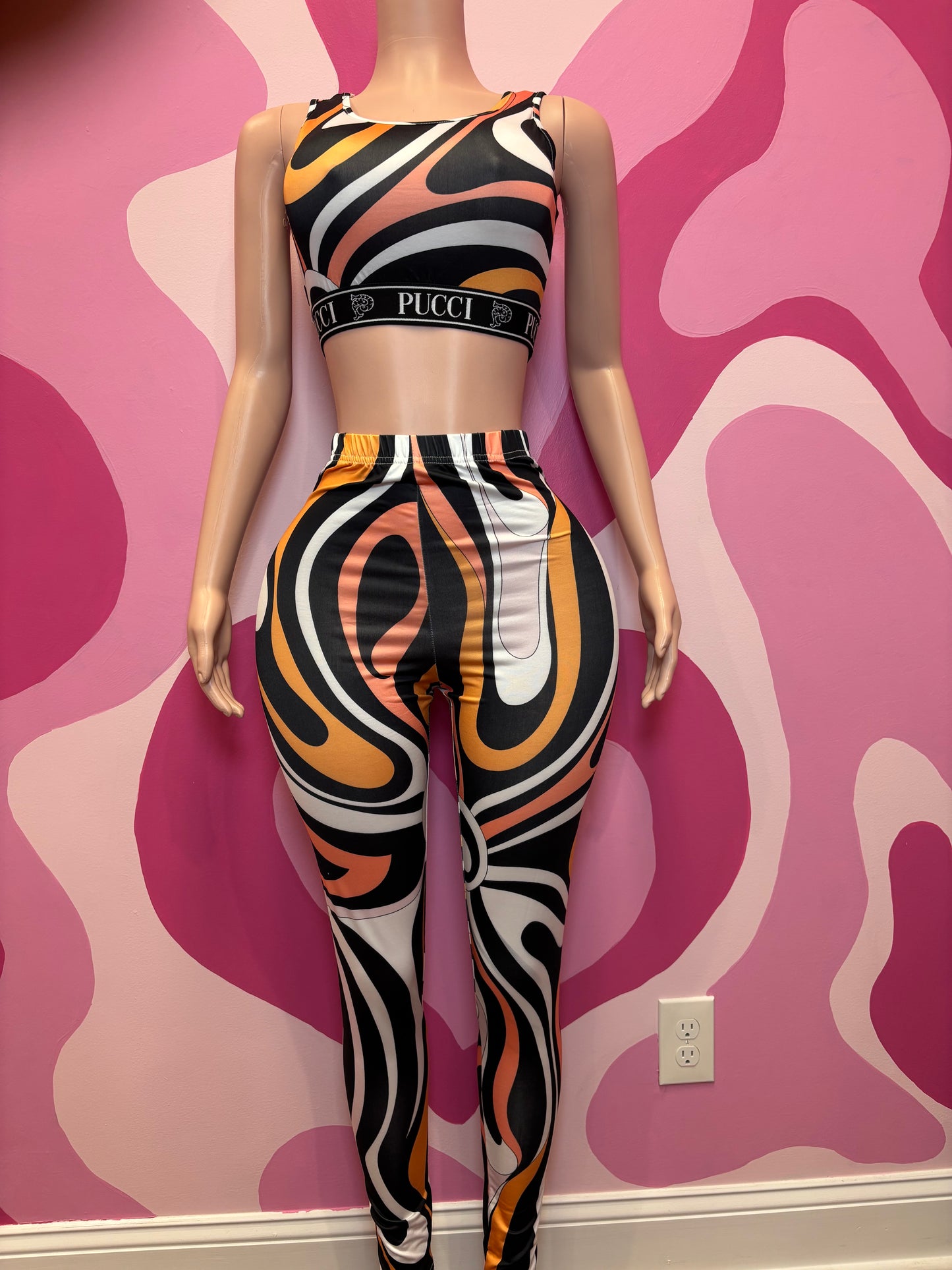 Pucci Red Legging Set