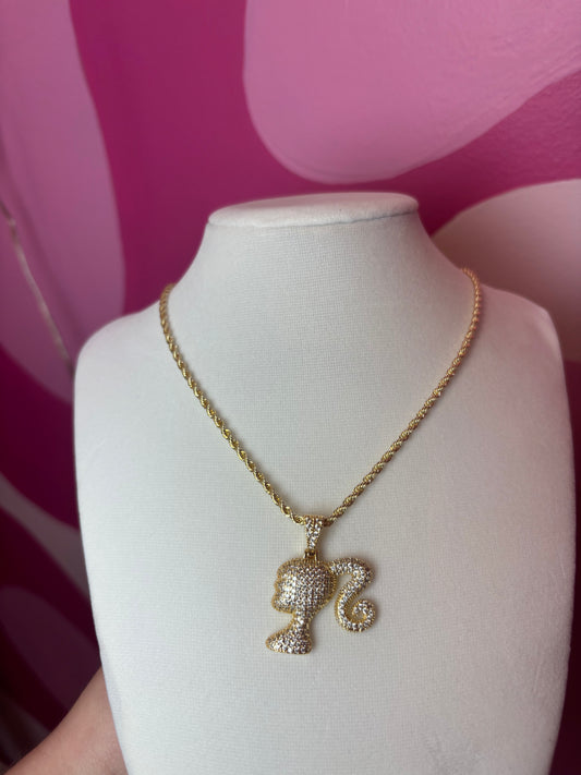 Diamond Barbie Necklace