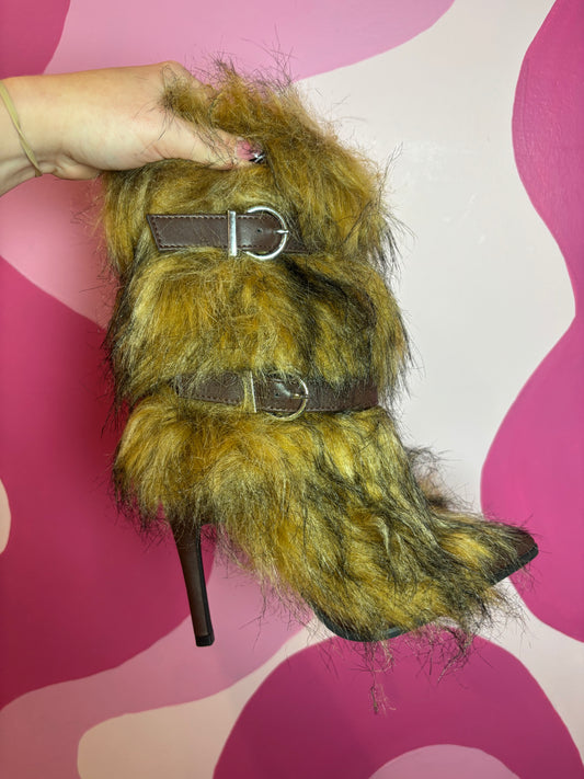 Brown Fur Heels
