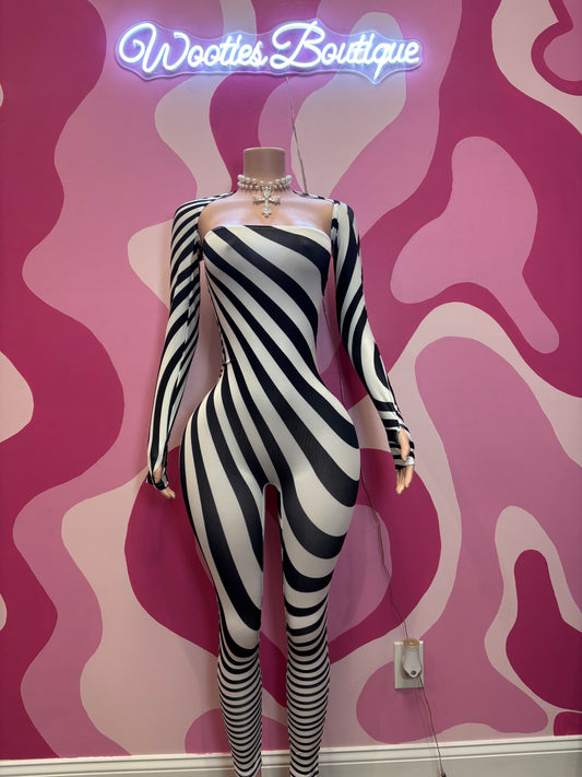 Stripped Jumpsuit