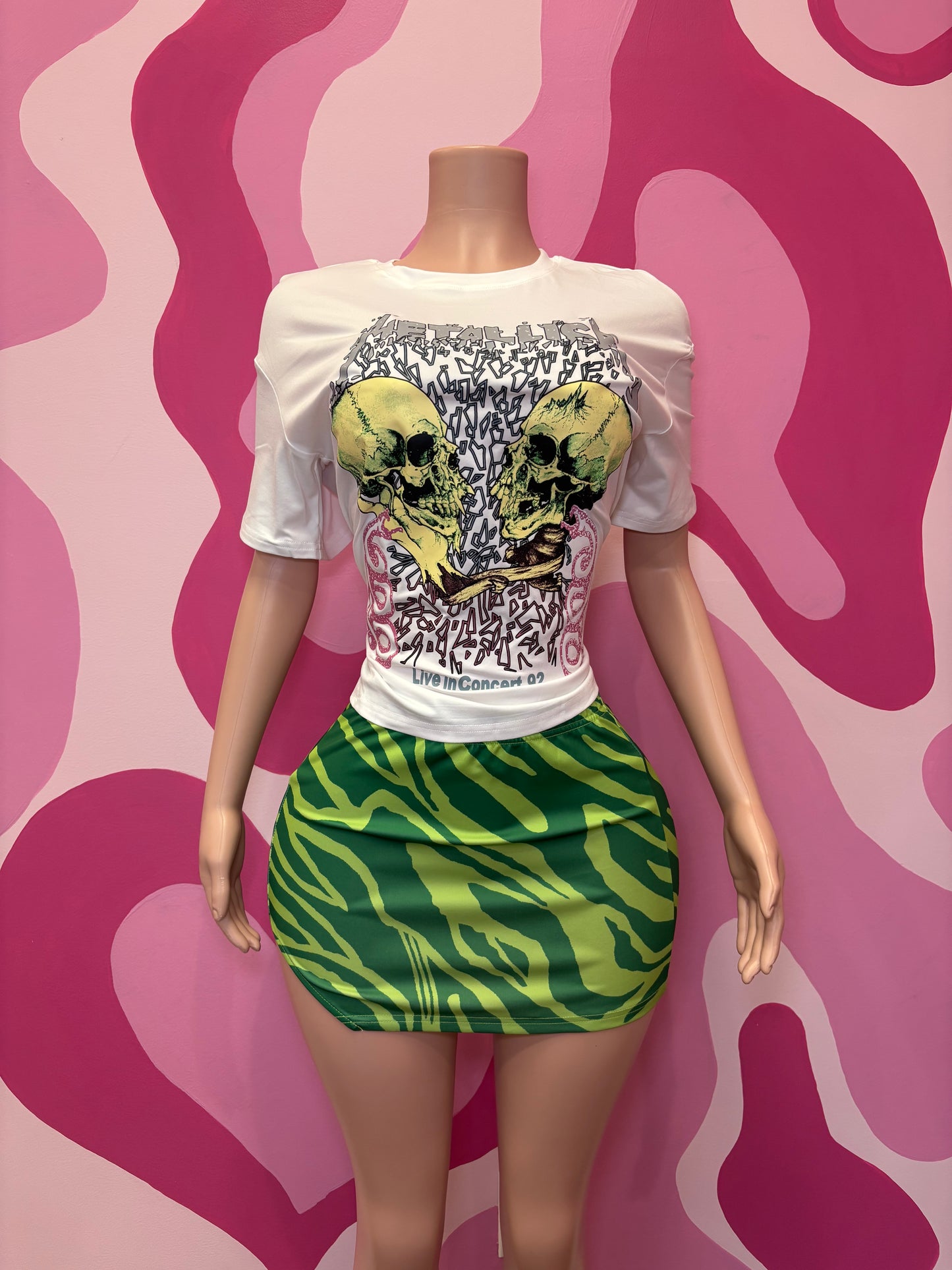 Metallica skirt set ￼