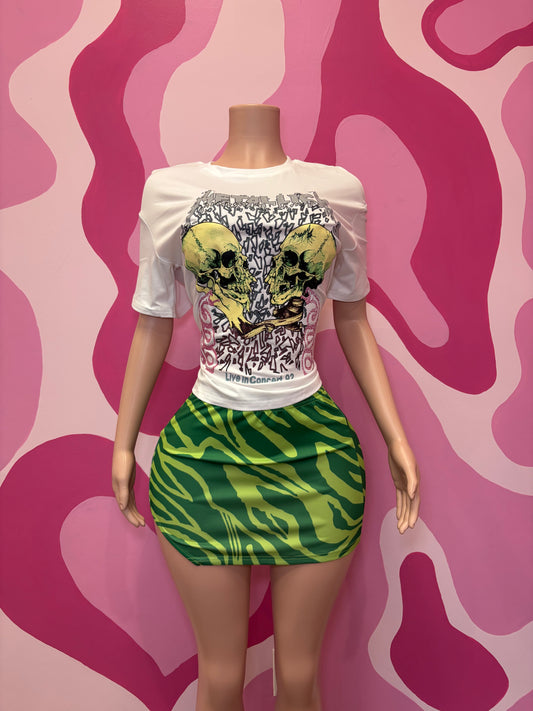 Metallica skirt set ￼