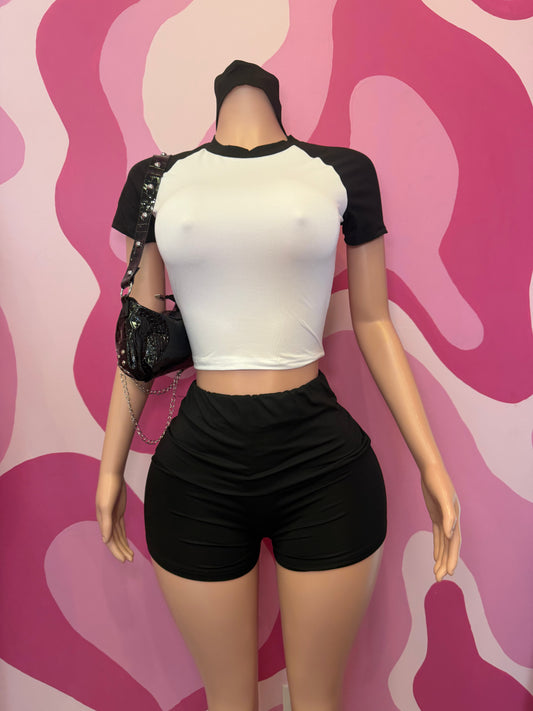 B&W Tee & Short set