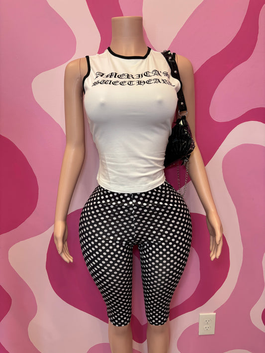 WhiteTee Capri Set